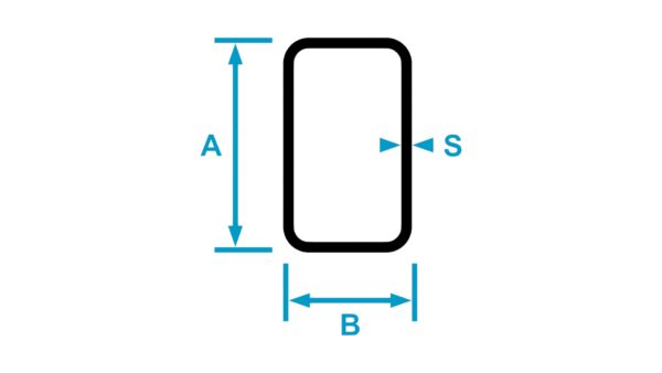 IMG TUBOLARI RETTANGOLARI DIMENSINE FRONTE CON QUOTE