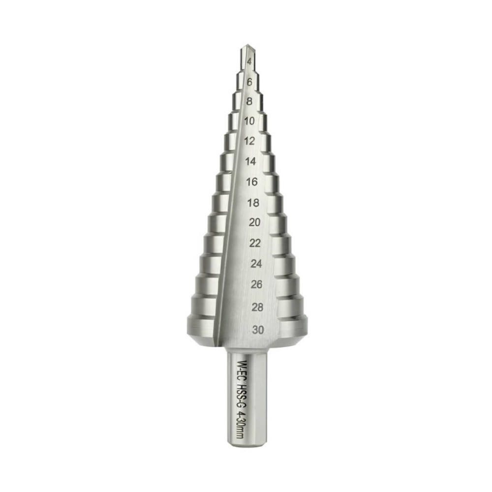 Featured image for “Allargafori a gradino con diametro da 4mm a 30mm 14 Steps Ecef per metallo”