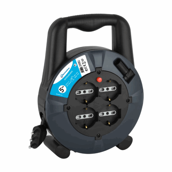 Avvolgicavo con prolunga elettrica lunghezza 5 metri art. 49025 Electraline