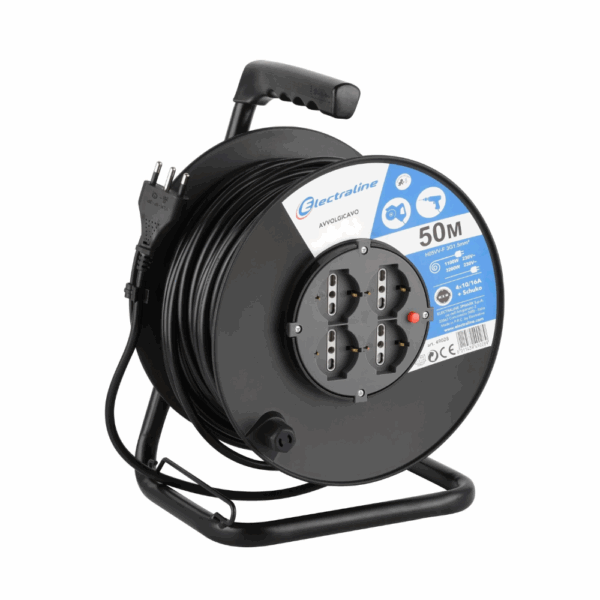 Prolunga elettrica con avvolgicavo lunghezza 25 e 50 metri ELECTRALINE - immagine 4
