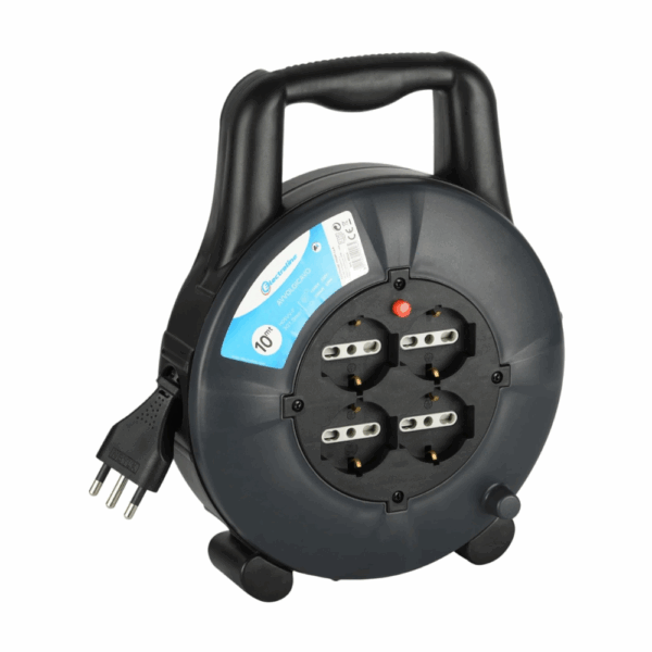 Avvolgicavo con prolunga elettrica lunghezza 10 metri art. 49026 Electraline