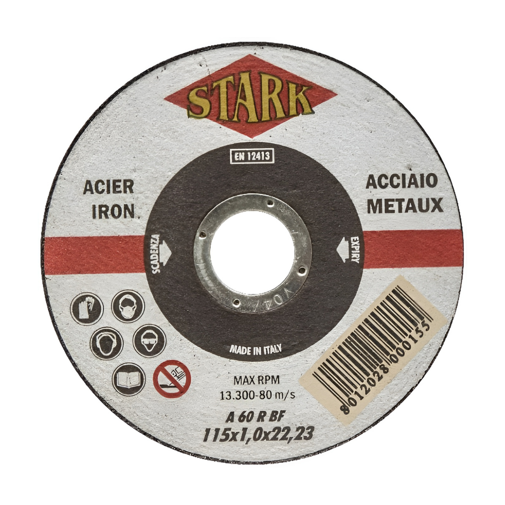 Featured image for “Disco da taglio per ferro e acciaio inossidabile diametro 115 mm Stark Ima”