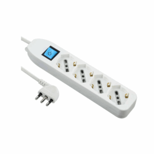 Multipresa universale bianca con 4 prese schuko + bivalenti da 10A/16A Art. 62069 Electraline