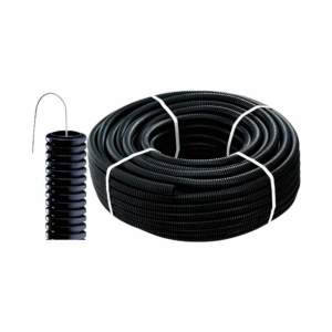 Corrugato nero con tirafilo per cavi elettrici Elettrocanali