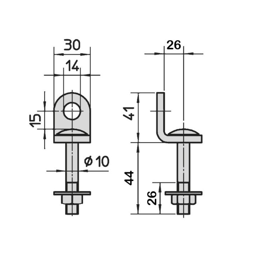 Occhiolo fisso portalucchetto Viro 672 - immagine 2