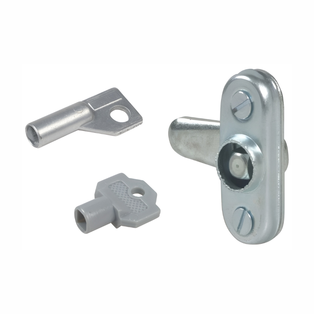 Tavellino per sportelli in acciaio zincato con chiave quadra in zama o in plastica IBFM