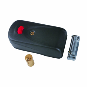 Elettroserratura da applicare con cilindro e pulsante Art. 1A731.00.0 Elettrika Cisa