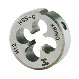 Filiera tonda in Hss filettatura metrica ISO passo grosso Art.12060 Krino